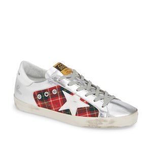 [Golden Goose] Superstar Plaid Sneaker